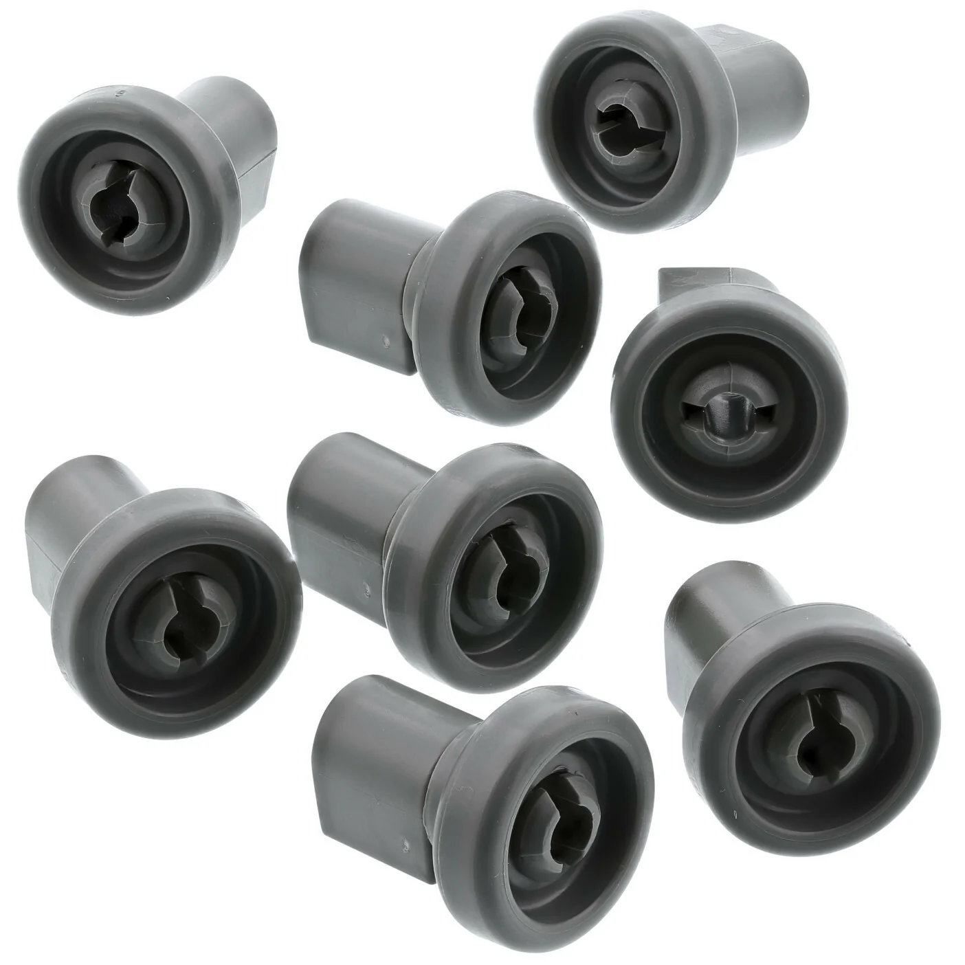 8x Ruote cesto alto lavastoviglie Electrolux Rex AEG ESF ESI ESL F44 PDV TP TT - Image 2