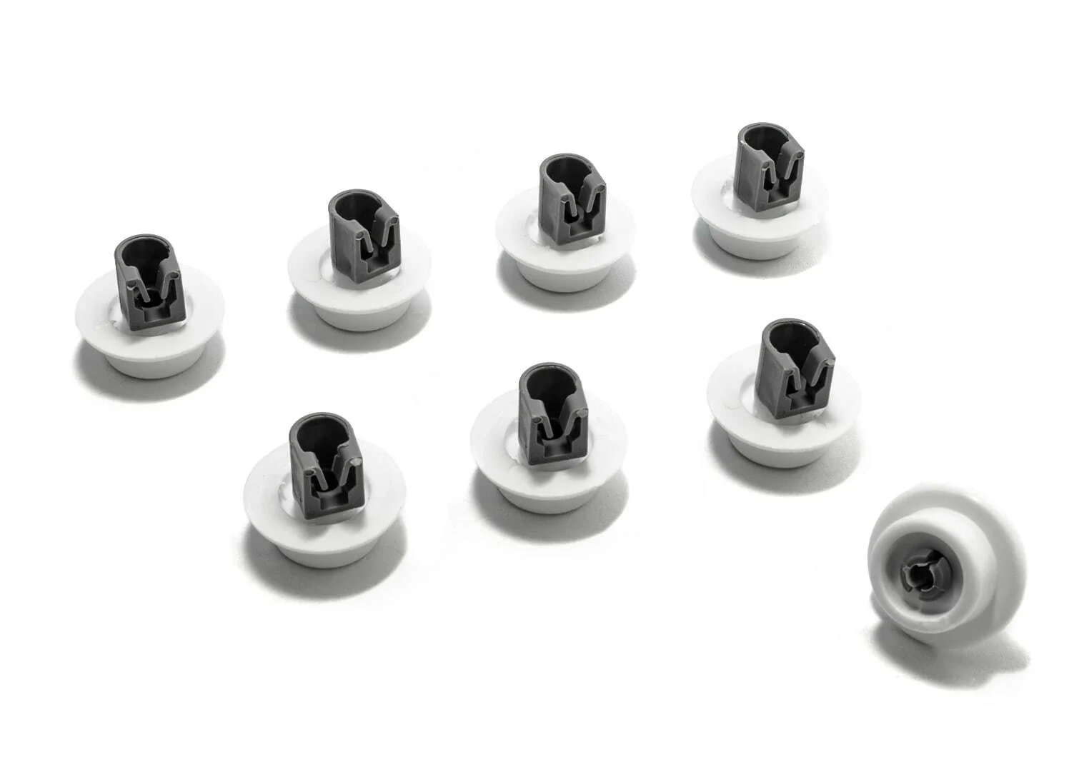 8x Ruote rotelle cesto inferiore lavastoviglie Electrolux Rex AEG FAV ESF JSI - Image 2