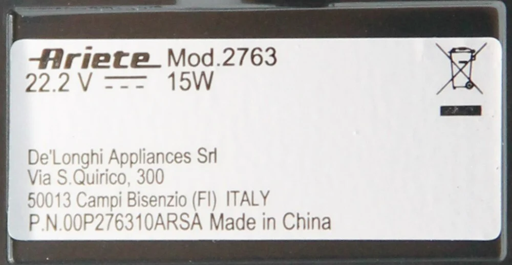 Ariete spazzola raccordo rullo aspirapolvere 2763 2767 Cordless Cyclonic 22V - Image 3