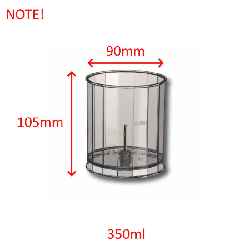 Braun ciotola 350ml Minipimer Multiquick Multimix 4179 4185 4189 4642 NOTE! - Image 2