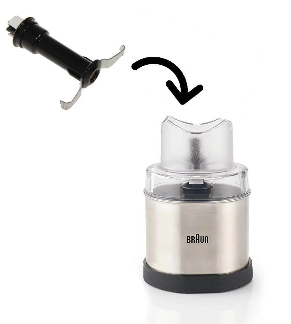 Braun lama trita macina caffè spezie MQ60 Minipimer Multiquick 3 7 9 4192 4200 - Image 2