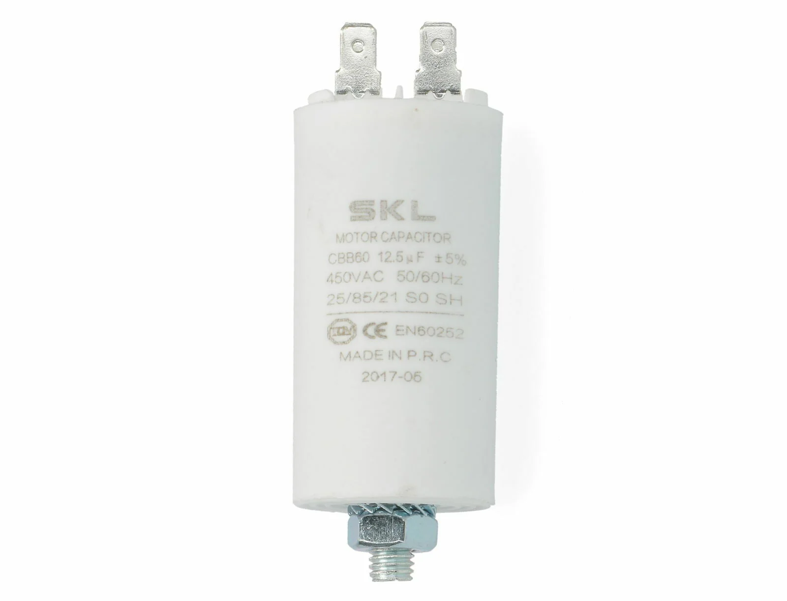 Condensatore CBB60 lavatrice 12.5uF 4 poli con filettatura 450V 50/60Hz TUV CE - Image 3