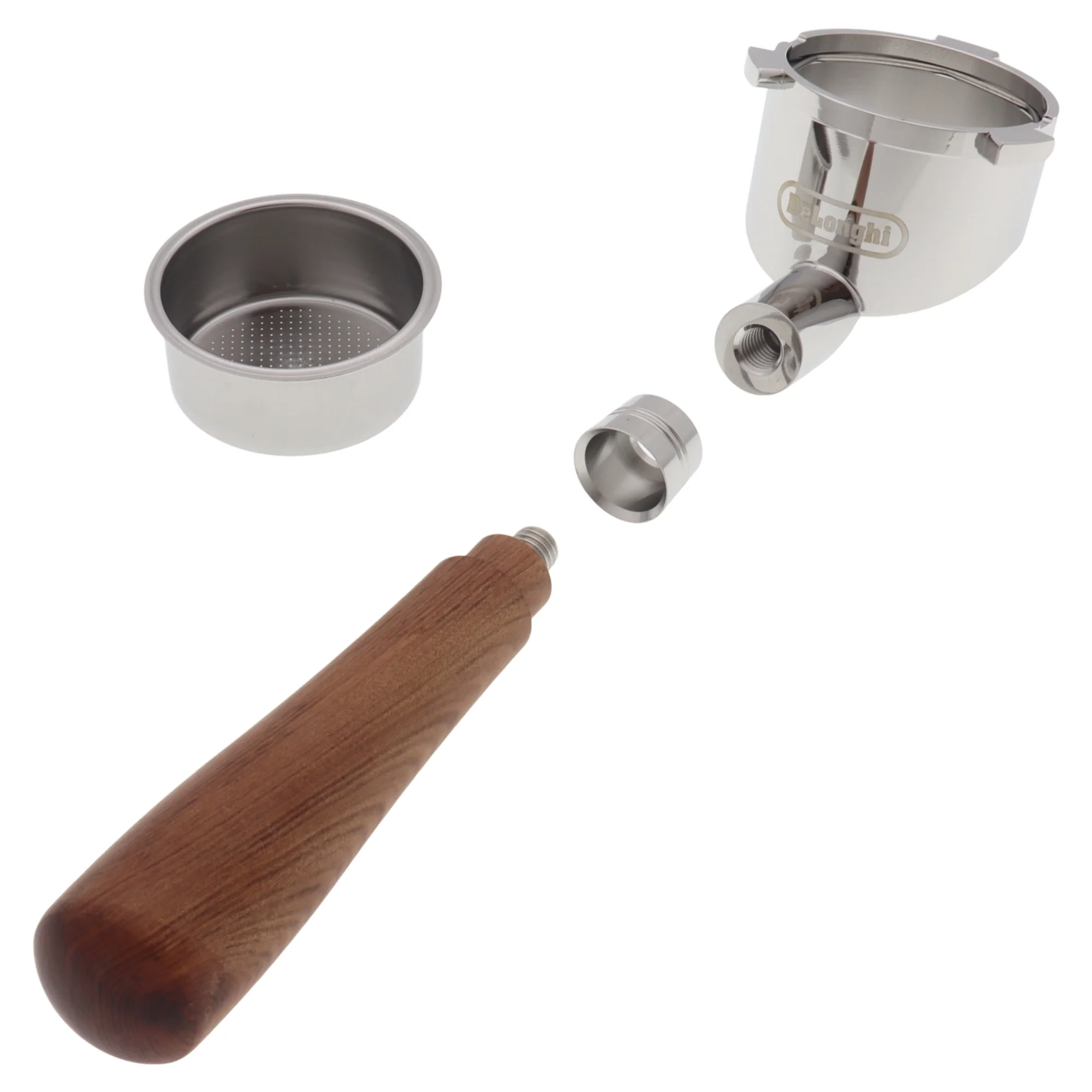 Delonghi braccetto senza fondo in legno per macchina da caffè La Specialista - Image 5