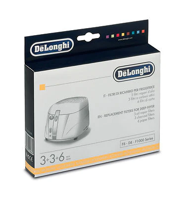Delonghi filtri friggitrice F8 F1000 Friggimeglio Diva F884 F891 F885V F880 F88