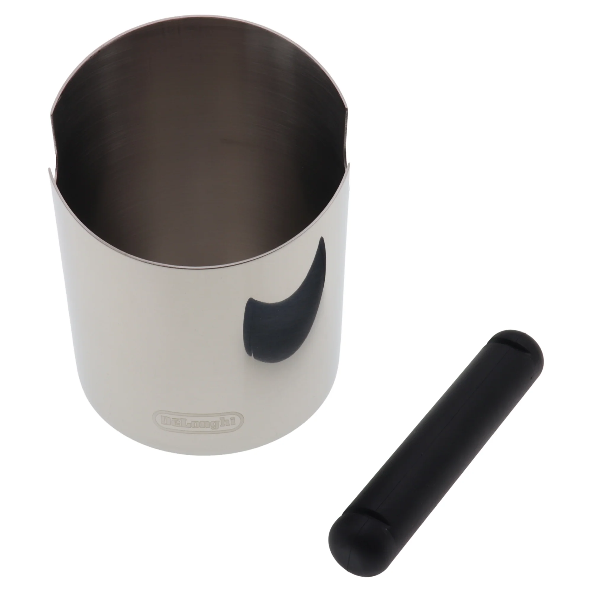 Delonghi knock box contenitore tufi 105mm acciaio inox per macchina da caffè - Image 4