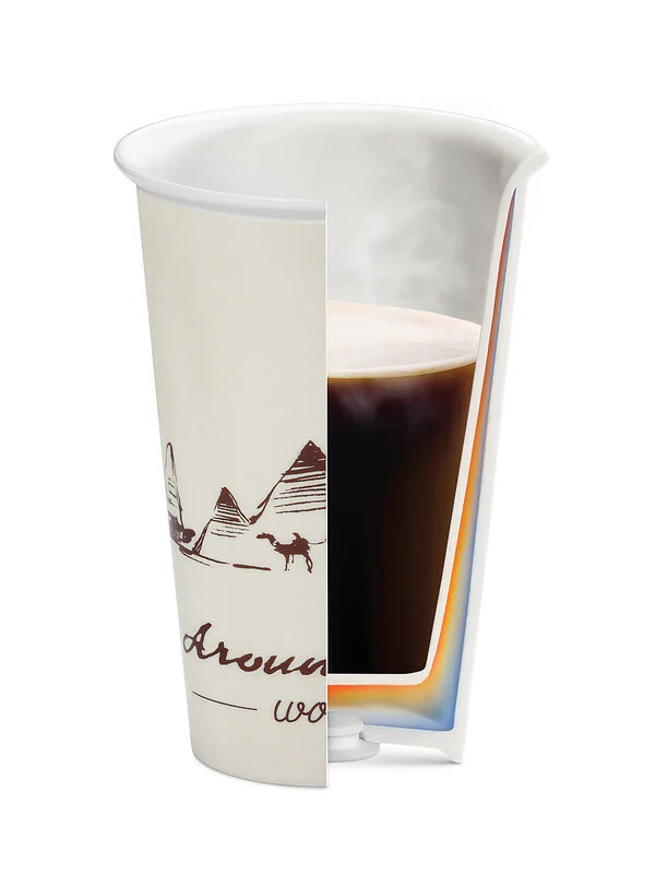 Delonghi tazza Globetrotter ceramica termica doppia parete 300ml tappo silicone - Image 3