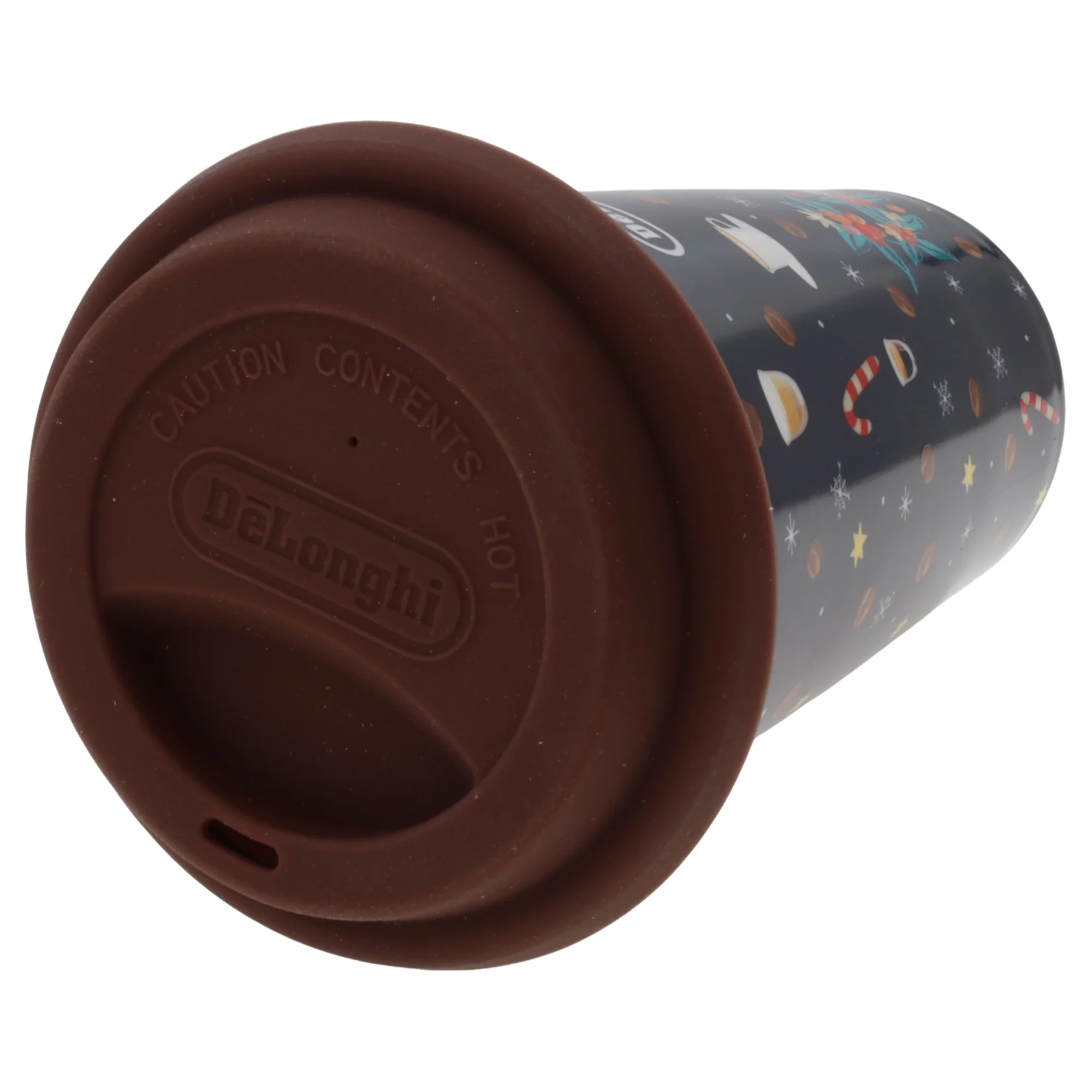 Delonghi tazza termica ceramica 300ml doppia parete da viaggio tappo silicone - Image 2