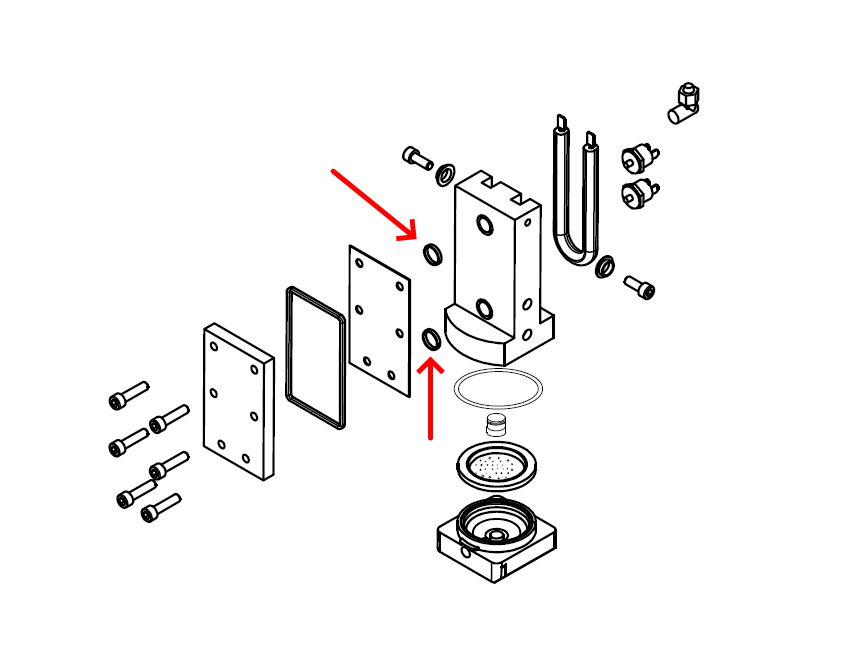Didiesse guarnizione OR Oring caldaia 14.2mm macchina caffè cialde Frog Vapor - Image 2