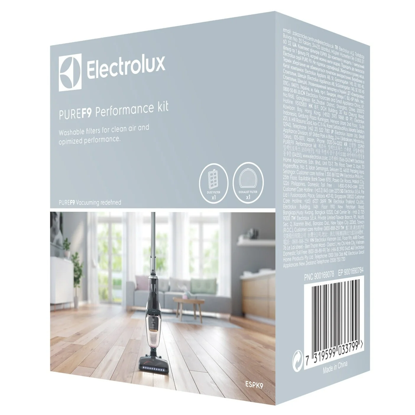Electrolux AEG kit filtri scopa aspirapolvere Ultimate FlexLift Pure F9 QX9 PF9 - Image 2