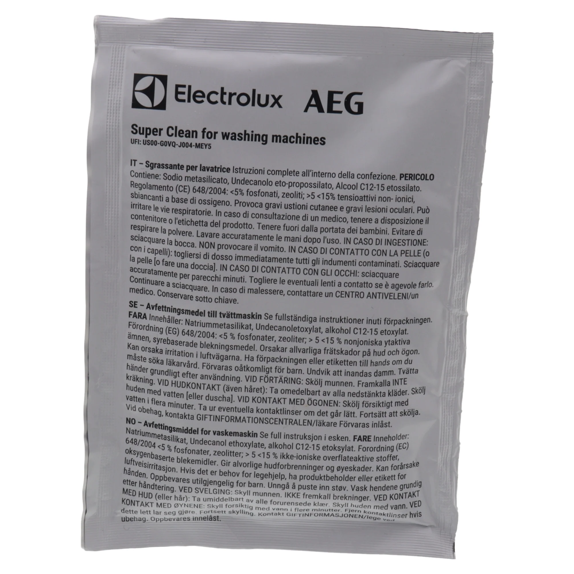 Electrolux AEG Zanussi sgrassante pulitore anti muffa morchia lavatrice 12 mesi - Image 4
