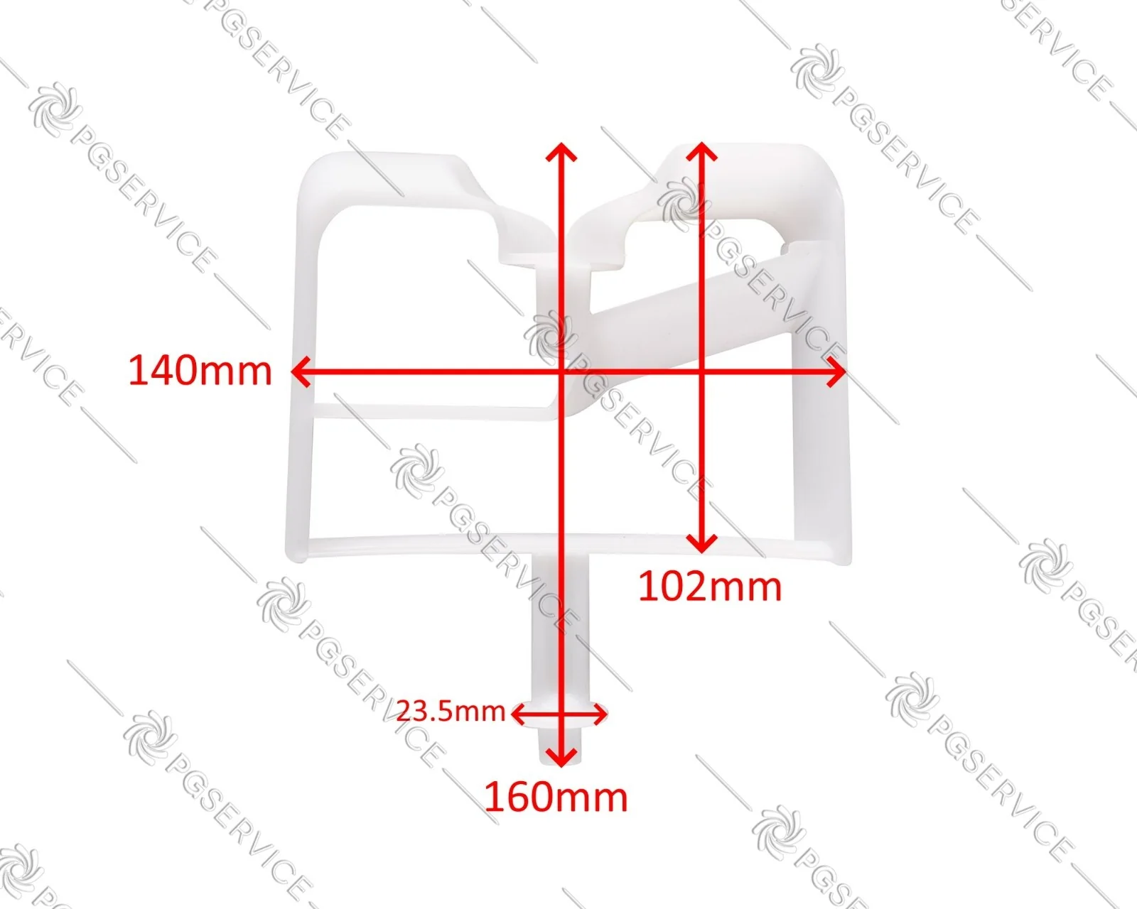H.Koenig pala mescolatrice 160mm x 140mm gelatiera 2L HF320 Severin EZ7406 - Image 3