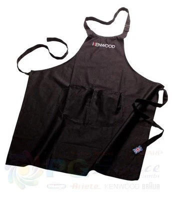 Kenwood grembiule nero originale lavabile 75x79cm - Idea regalo per la cucina