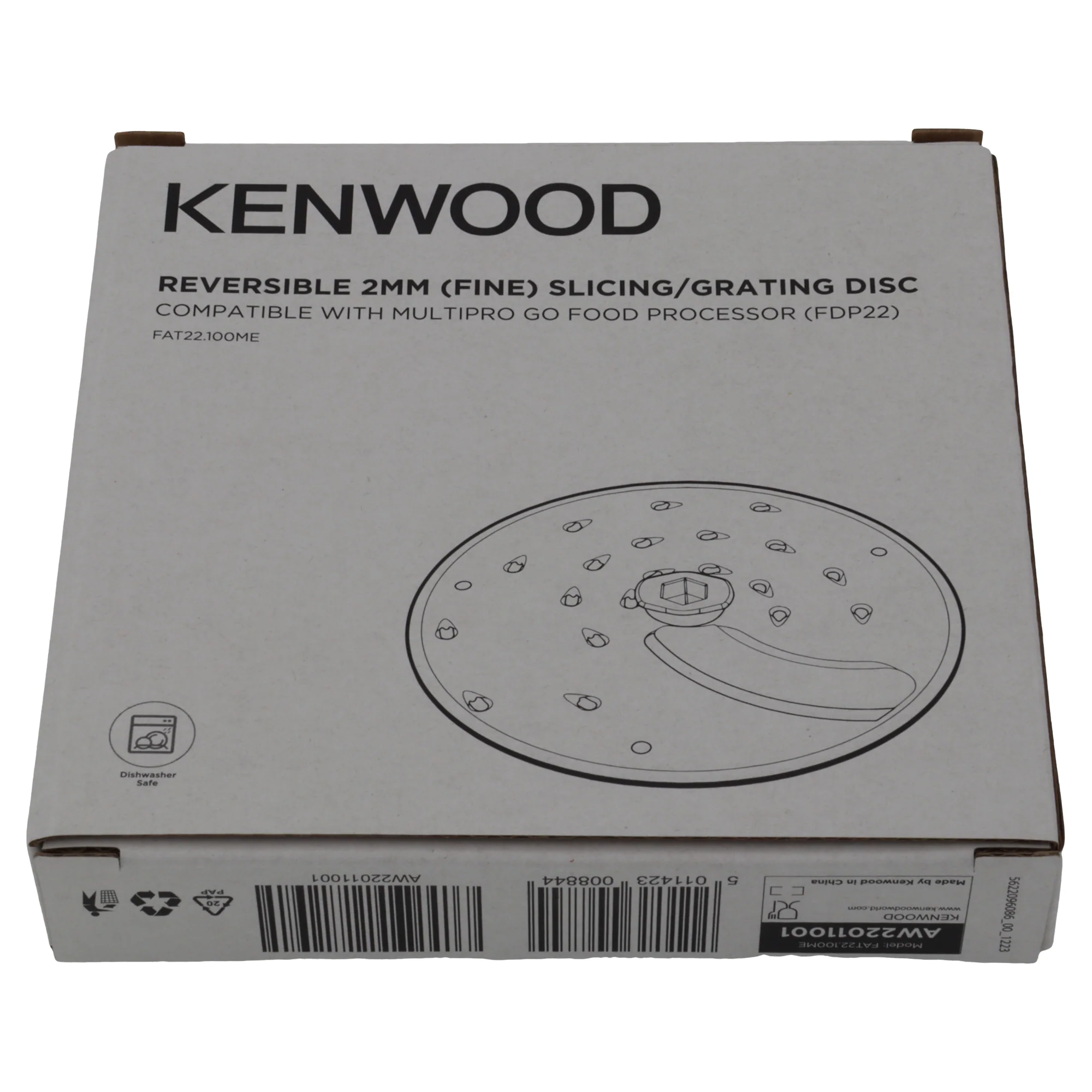 Kenwood disco lama affettare grattugiare fine 2mm FAT22 robot MultiPro Go FDP22 - Image 4