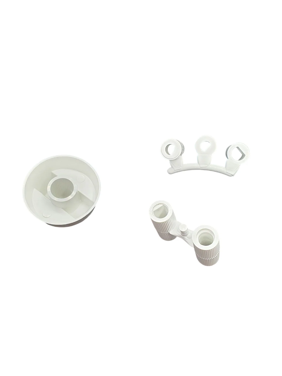 Kit manopola universale bianca forno piano cottura cucina inserti mezzaluna - Image 2