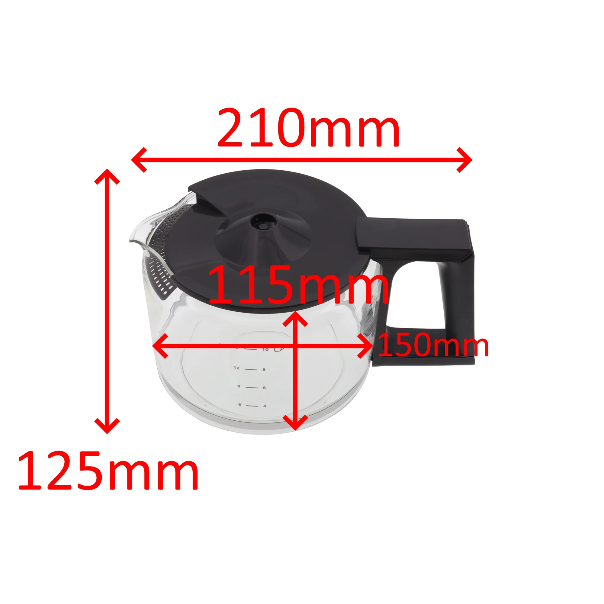 Krups caraffa tazza bicchiere coperchio caffettiera a filtro Control Line KM442 - Image 4