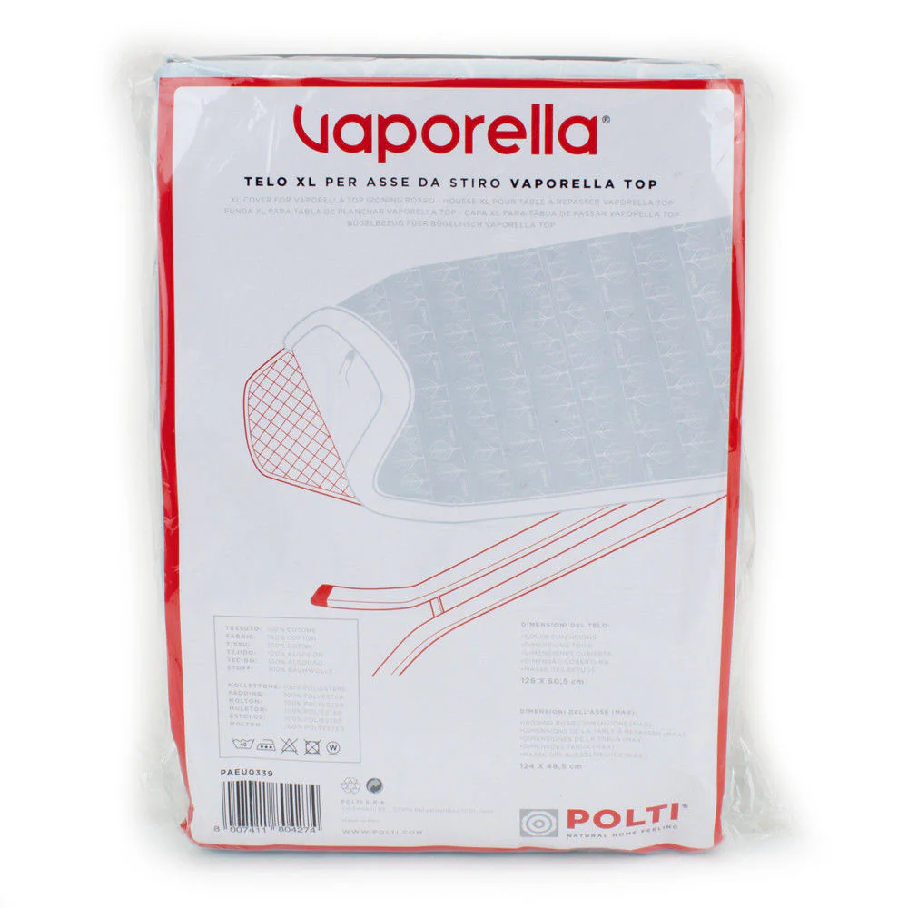 Polti telo copertura asse da stiro XL Vaporella TOP FPAS0045 126x50,5 cotone - Image 3