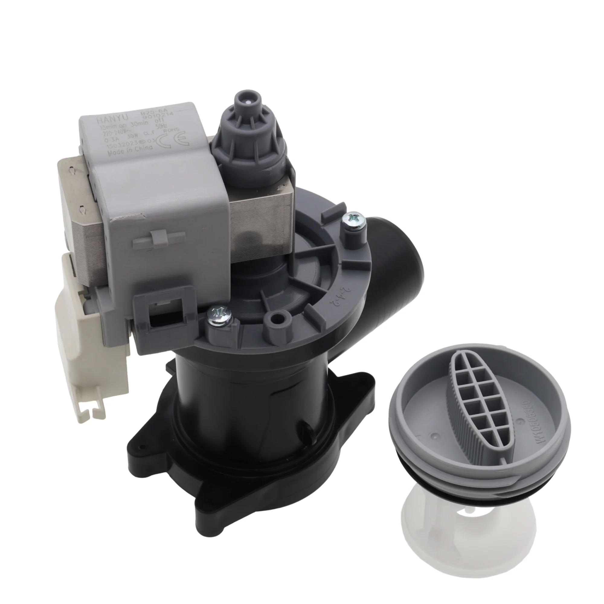 Pompa scarico acqua HANYU B25-6A 30W 240V per lavatrice Whirlpool Indesit Polar - Image 8