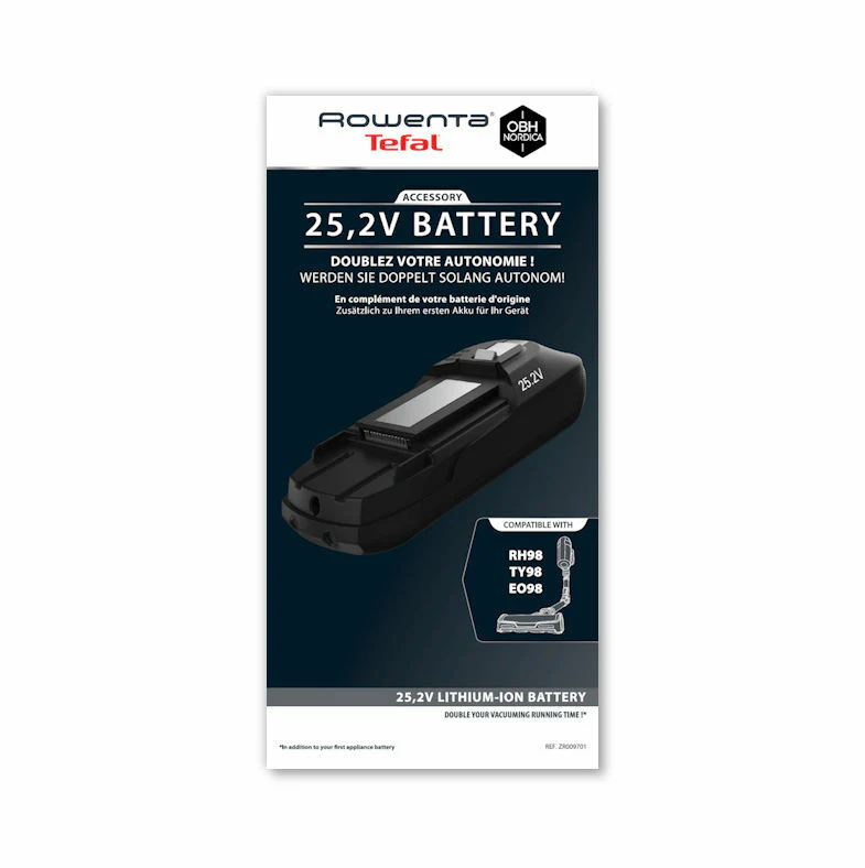 Rowenta batteria 25.2V scopa aspirapolvere XForce 11.60 RH98 RH9878 RH9890 - Image 2