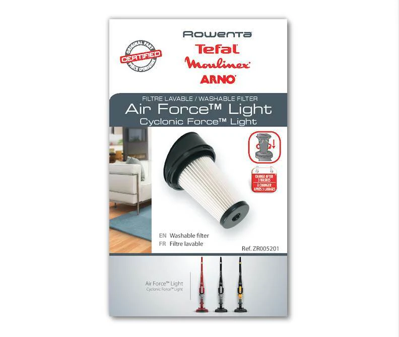 Rowenta filtro HEPA scopa aspirapolvere Air Force Light RH6543 RH6545 14.4V TY - Image 2