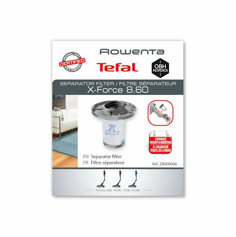 Rowenta filtro originale scopa aspirapolvere XForce 6.60 8.60 RH68 RH96 RH9638 - Image 2