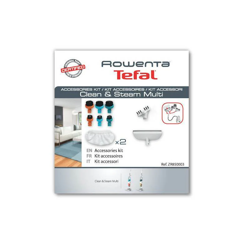 Rowenta kit accessori spazzolini fughe vetri scopa vapore Clean Steam Multi RY85 - Image 2
