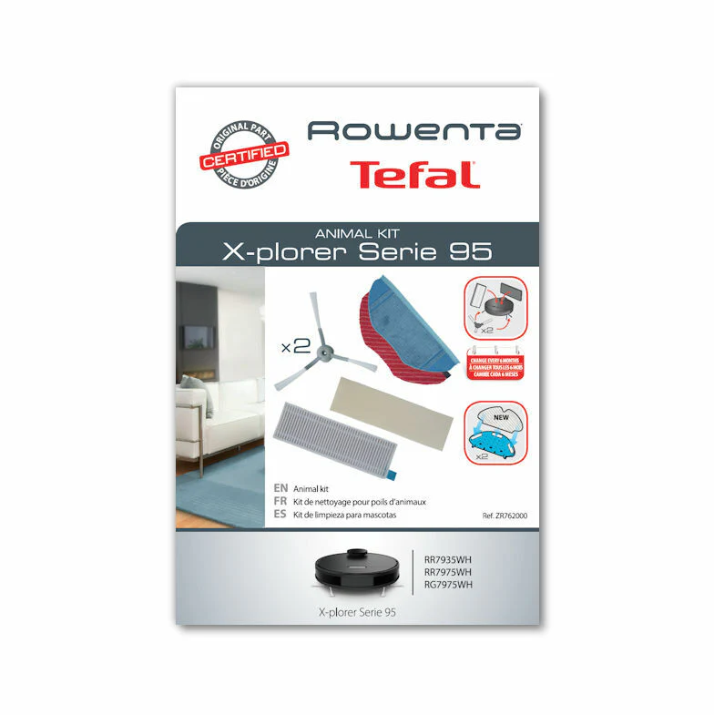 Rowenta kit Animal panni spazzole filtri robot aspirapolvere Xplorer 95 RR7987 - Image 3