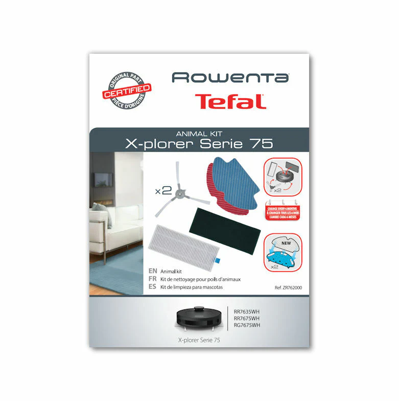 Rowenta kit panni spazzole filtro HEPA aspirapolvere Robot Xplorer 75 RR76 - Image 2