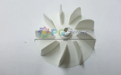 Ventola in plastica universale per phon asciugacapelli 64mm x 28mm Rowenta Imetec